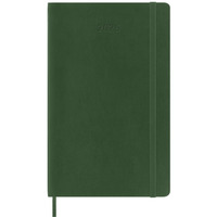 Kalendarz tygodniowy MOLESKINE 2025, 12M, L, mikka oprawa, 13x21cm, myrtle green