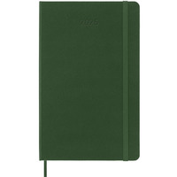 Kalendarz tygodniowy MOLESKINE 2025, 12M, L, twarda oprawa, 13x21cm, myrtle green