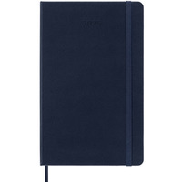 Kalendarz tygodniowy MOLESKINE 2025, 12M, L, twarda oprawa, 13x21cm, sapphire blue