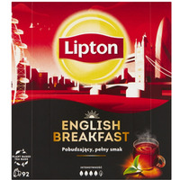 Herbata LIPTON czarna, English Breakfast, 92 torebki