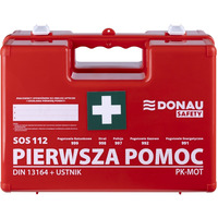 Apteczka DONAU SAFETY, plastikowa, K-10 +A, pomaraczowa