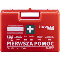 Apteczka DONAU SAFETY, plastikowa, K-15.2 +A, pomaraczowa