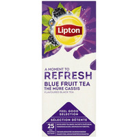 Herbata LIPTON Refresh, czarna, owoce jagodowe, 25 torebek