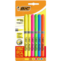 Zakrelacze BIC Highlighter Grip Special Format mix 6szt, 9226071