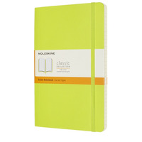 Notes MOLESKINE Classic L (13x21cm), w linie, mikka oprawa, 192 strony, lemon green