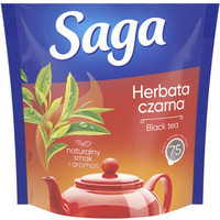 Herbata SAGA, czarna, 75 torebek