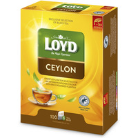 Herbata LOYD Ceylon, dwukomorowa, 100 torebek