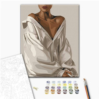 Malowanie po numerach BRUSHME, 40x50 cm, elegancka pokusa, 1 szt., w pudeku