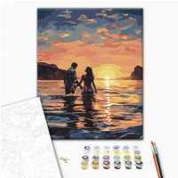 Malowanie po numerach BRUSHME, 40x50 cm, kochankowie o wicie, 1 szt., w pudeku