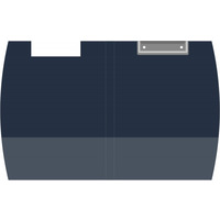 Clipboard DONAU teczka, PVC, A4, z klipsem, mix kolorów