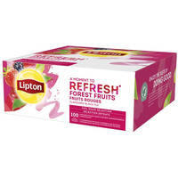 Herbata LIPTON Refresh, owoce lene, 100 kopert