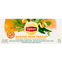 Herbata LIPTON zioowa, zdrowe gardo, 20 torebek