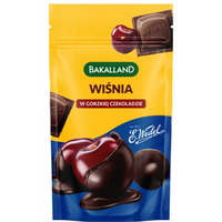 Winia w gorzkiej czekoladzie, BAKALLAND, 74g