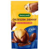 Orzeszek ziemny w mlecznej czekoladzie, BAKALLAND, 72g