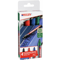 Marker permanentny e-300 EDDING, 1, 5-3 mm, 4 szt., mix kolorów