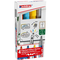 Marker do efektw na flipchartach e-385 EDDING, 4 szt., mix kolorw