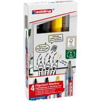 Zestaw markerw do efektw na flipchartach e-385, e-380 i e-383 EDDING, 4 szt., mix kolorw