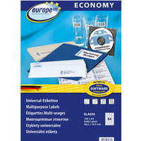 Etykiety uniwersalne ELA050 48, 5 x 16, 9 100 ark. Economy Europe100 by Avery Zweckform (X)