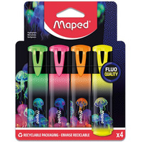 Zakrelacz Deepsea Fluo 4 sztuki kartonowe etui Maped 740710