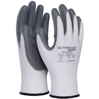 Rkawice DONAU SAFETY Nitrile 01, kat. II, rozm. 10, szare