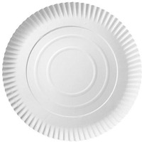 Talerz papierowy, biay 26cm op.100szt, gramatura 245g 29666