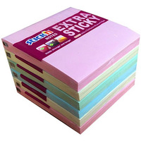 Notes samoprzylepny EXTRA STICKY 76x76mm 4 kol.pastel/90 kart.6szt. Stickin 21659