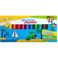 Plastelina GIMBOO, 12szt., mix kolorw