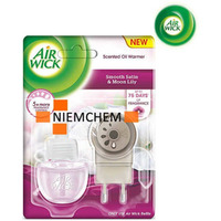 AIR WICK odwieacz Elektryczny Ksiycowa Lilia Otulona Satyn komplet 19 ml 05512