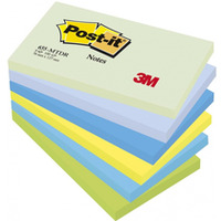 Bloczek samoprzylepny POST-IT (655-MTDR), 127x76mm, 6x100 kart., paleta marzycielska