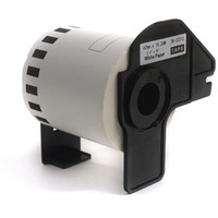 Etykiety JetWorld Zamiennik Brother DK Czarny na Biaym 62mm*15.24m DK22212, DK-22212, DK22.212