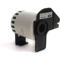 Etykiety JetWorld Zamiennik Brother DK Czarny na tym 62mm*15.24m DK22606, DK-22606, DK22.206