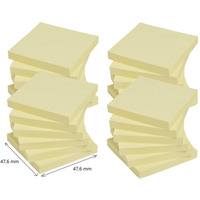 Bloczek samoprzylepny POST-IT Super Sticky (622-SSCY-24VP), 47, 6x47, 6mm, 24x90 kart., ��te, 3 bloczki GRATIS