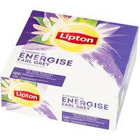 Herbata LIPTON EARL GREY (100 kopert fol.) czarna