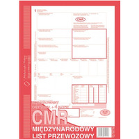 800-2N CMR A4 80kartek 1+4 numerowany midzynarodowy list przewozowy M&P