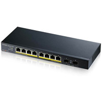 Przecznik GS1100-10HP-EU0102F 120W PoE 8xGigabit 2xFiber Uplilk Switch