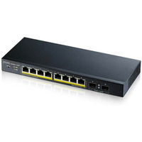 Przecznik GS1900-10HP v2 8port L2 PoE 70W 2xSFP 802.3at Switch Smart
