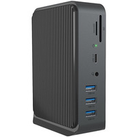 Stacja dokujca IB-DK2261AC 13w1 USB Type-C, 7xUSB, czytnik kart, Audio in/out, LAN, HDMI