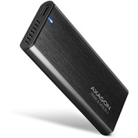 EEM2-SB2 Obudowa zewntrzna aluminiowa bezrubowa USB-C 3.2 Gen 2 - M.2 NVMe / SATA SSD 30-80mm ALU pudeko czarne + USB-A - USB-C redukcja