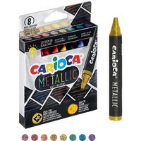 Kredki wiecowe CARIOCA metaliczne 8 kolorw (43163) 170-2568