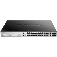 Przecznik DGS-3130-30PS 24GE PoE 4SFP+ 2x10