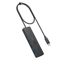 Hub 4w1 5Gbps USB-C Czarny