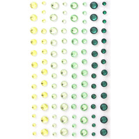 Krysztaki samoprzylepne 3-6mm zielone (104) 251112 Galeria Papieru