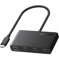 Hub 4w1 10Gbps USB-C Czarny