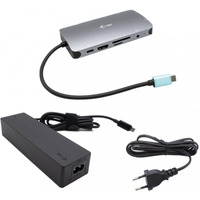 Stacja dokujca USB-C Metal Nano Dock HDMI/VGA with LAN + Universal Charger 100W