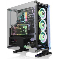 obudowa - DistroCase 350P Black Tempered Glass