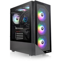 Obudowa - View 200 ARGB*3 Tempered Glass - Czarna