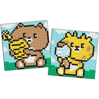 Diamentowa mozaika na naklejce IDEYKA, 9x9 cm, kids, gadety, 2 szt