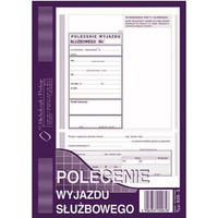505-3 Polecenie wyjazdu subowego, A5 40 kartek, MICHALCZYK&PROKOP