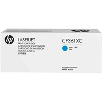 Oryginalny Toner Cyan HP Color LaserJet Enterprise M552 (508XC CF361XC), kompatybilne z CF361X