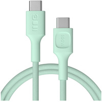 Kabel USB-C-USB-C PowerStream 100W oplot 1, 2m zielony